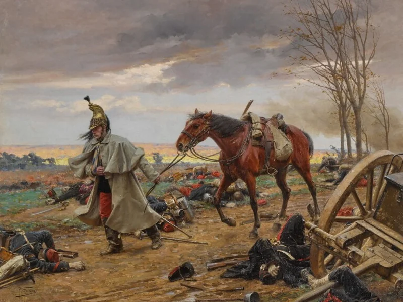 1848-Paul Grolleron - Dopo la battaglia (Waterloo)